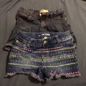 Girls size 7 & 7/8 shorts